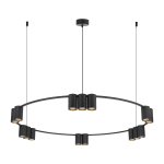 Lampa wisząca (koło) Genesis Czarny 15xGU10 I ML0376