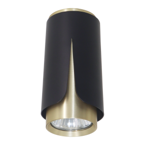 Flower Czarny Złoty Downlight 1xGU10 I ML0262