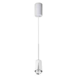 Flower Chrom Biały Lampa Wisząca 1xGU10 I ML0275
