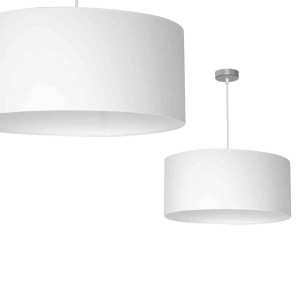 Lampa wisząca Casino Biały / Chrom 1xE27 I ML6374