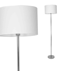 Lampa stojąca Casino 1xE27 Biały / Chrom I ML6376