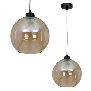 Lampa wisząca SOFIA AMBER 1xE27 I MLP6578