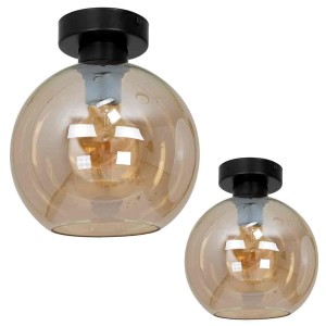Lampa sufitowa SOFIA AMBER 1xE27 I MLP6575