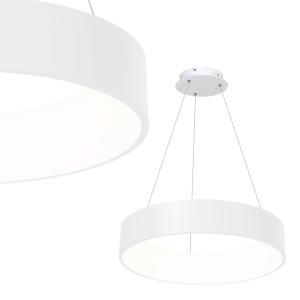 Lampa wisząca Ohio Biały 40W LED 3000K-4000K I ML6357