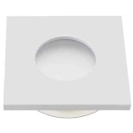 Oczko sufitowe kwadratowe IP44 White I EKZ282
