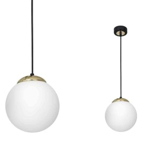 Lampa wisząca SPARTA BLACK / GOLD 1xE27 I MLP6495