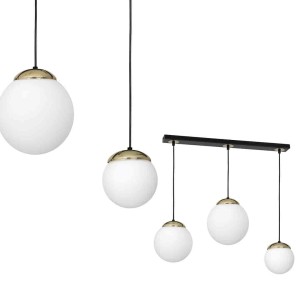 Lampa wisząca SPARTA BLACK / GOLD 3xE14 I MLP6500