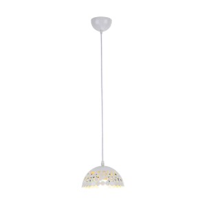 Lampa wisząca Lisa Biały 1xE27 18cm I ML6138