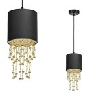Lampa wisząca ALMERIA BLACK/GOLD 1xE27 I MLP6439