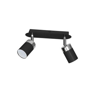 Lampa sufitowa JOKER BLACK/CHROME 2xGU10 I MLP911