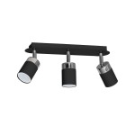 Lampa sufitowa JOKER BLACK/CHROME 3xGU10 I MLP912