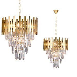 Żyrandol ASPEN II GOLD 9xE14 I ML6000