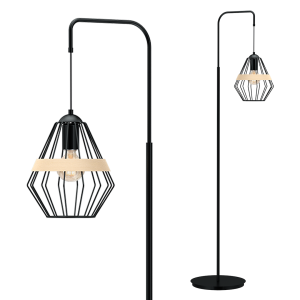 Lampa stojąca CLIFF BLACK 1xE27 I MLP5528
