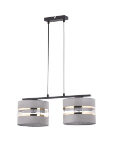 Lampa wisząca z abażurami szara  SARA 2 32156