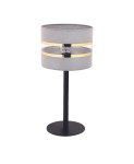 Lampka z abażurem szara  SARA 50240