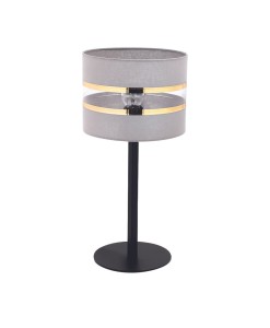 Lampka z abażurem szara  SARA 50240