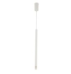 Lampa wisząca tuba rurka biała SOPEL LASER 1 33226