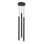Lampa wisząca sople czarna  SOPEL LASER 3 33254