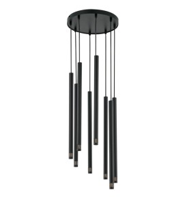 Lampa wisząca sople czarna SOPEL LASER 8 33231