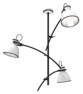 ZUMBA LAMPA WISZĄCA 3X60W E27 BIAŁY+CZARNY 33-72061