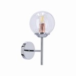 BEST LAMPA KINKIET 1X40W E14 CHROM+MIEDŹ 21-67234