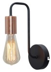 HERPE LAMPA KINKIET 1X60W E27 CZARNY 21-66855