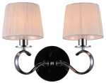 CLARA LAMPA KINKIET 2X40W E14 CHROM / BIAŁY 22-21564