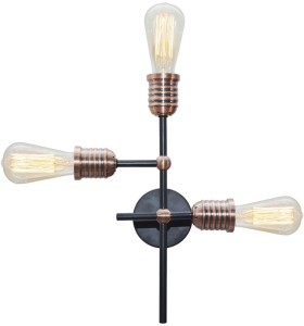 KIRIMU LAMPA SUFITOWA 3X60W E27 CZARNY 33-66893
