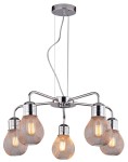 GLIVA LAMPA WISZĄCA 5X60W E27 CHROM (BEZ ŻARÓWEK) 35-58669