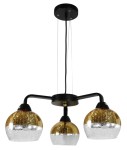 CROMINA GOLD LAMPA WISZĄCA 3X60W E27 CZARNY 33-57259