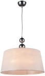 CLARA LAMPA WISZĄCA 45 1X60W E27 CHROM / BIAŁY 31-21601