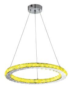 LORDS LAMPA WISZĄCA OKRĄGŁY POJEDYNCZY 40 12W LED RGB CHROM Z PILOTEM 31-63113