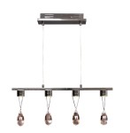 PRISMA LAMPA WISZĄCA 4X3W LED CHROM 34-25708