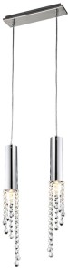 DUERO LAMPA WISZĄCA 2X3W LED GU10 CHROM 32-25265