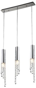 DUERO LAMPA WISZĄCA 3X3W LED GU10 CHROM 33-25272