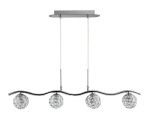 STARLET LAMPA WISZĄCA 4X40W G9 CHROM/TRANSPARENT 34-85750