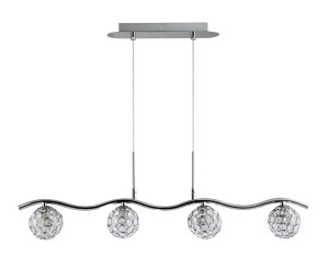 STARLET LAMPA WISZĄCA 4X40W G9 CHROM/TRANSPARENT 34-85750