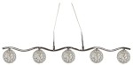 STARLET LAMPA WISZĄCA 5X40W G9 CHROM/TRANSPARENT 35-85767