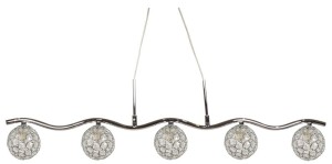 STARLET LAMPA WISZĄCA 5X40W G9 CHROM/TRANSPARENT 35-85767