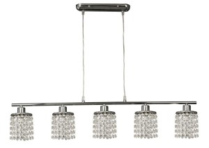 ROYAL LAMPA WISZĄCA 5X40W G9 CHROM+KRYSZTAŁKI 35-28115