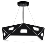 NEMEZIS LAMPA WISZĄCA PIĘCIOKATNY 42 3X40W G9  Z ŻARÓWKĄ CZARNY 31-59130