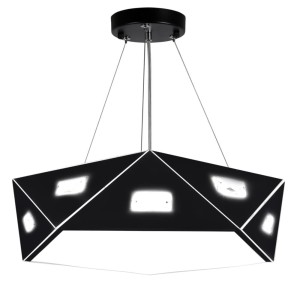 NEMEZIS LAMPA WISZĄCA PIĘCIOKATNY 42 3X40W G9  Z ŻARÓWKĄ CZARNY 31-59130