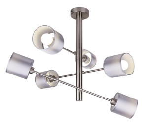 SAX LAMPA WISZĄCA SZTYCA 6X40W E14 SATYNA 36-70715