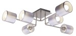 SAX LAMPA SUFITOWA 6X40W E14 SATYNA 36-70708