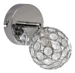 STARLET LAMPA KINKIET 1X40W G9 CHROM/TRANSPARENT 91-85781