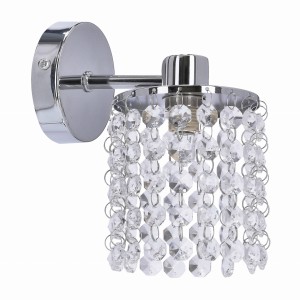 ROYAL LAMPA KINKIET 1X40W G9 CHROM+KRYSZTAŁKI 21-08421
