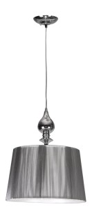 GILLENIA LAMPA WISZĄCA 1X60W E27 SREBRNA 31-07155