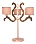 AMBROSIA 3 LAMPA GABINETOWA 3X40W E14 + 18,4W LED MIEDZIANY 43-33925