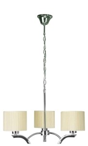 DRAGA LAMPA WISZĄCA 3X60W E27 KREMOWY 33-04208