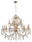 AURORA LAMPA WISZĄCA 10+5*40W E14  ZŁOTO